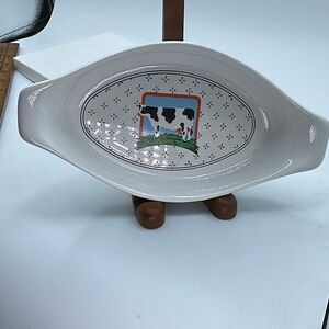 Vintage Vandor Country Pelzman Designs 1980 casserole dish mini.